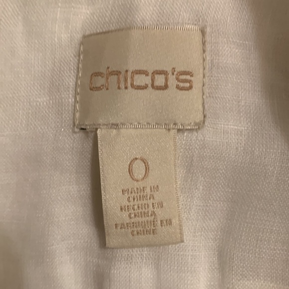 Chico’s 100% Linen Women’s Sleeveless Tunic - Picture 11 of 15